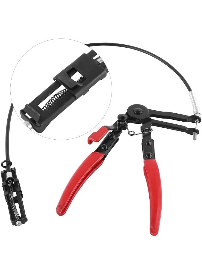 Zerodis Oil Water Pipe Repair Tool, Fuel Oil Water Pipe Tool Long Reach Hose Clamp Pliers Fuel Oil Water Hose Auto Tool - Image 2