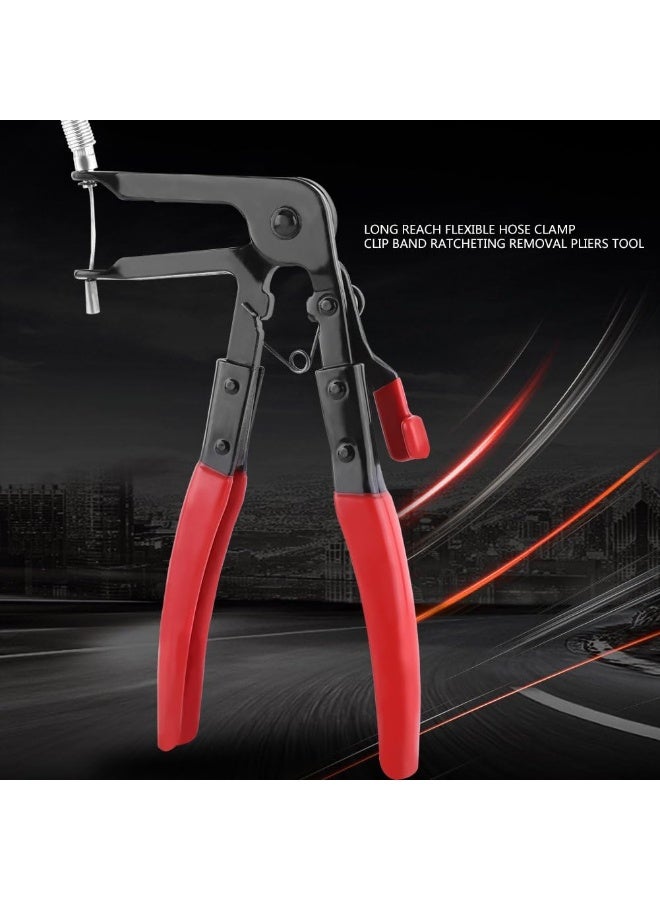 Zerodis Oil Water Pipe Repair Tool, Fuel Oil Water Pipe Tool Long Reach Hose Clamp Pliers Fuel Oil Water Hose Auto Tool - Image 1