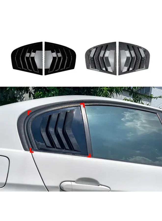 Carbon Fiber Shutter Cover Trim Window Louver Side Vent For BMW 3 Series E90 E91 2005-2011 320i 323i 325i 330i M3 Car Accessories - Image 1