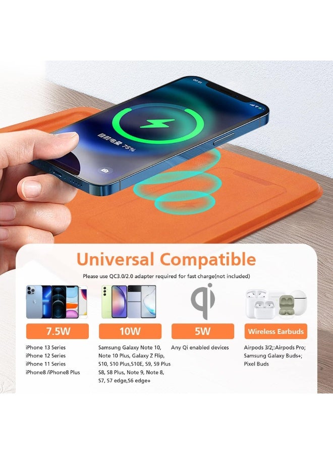 KUKH Wireless Charging Tray Pad and Desk Organizer Compatible with Phone, AirPods, and More, Multi-Functional Fast Charging Station - Image 2