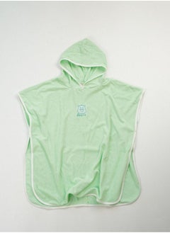 HaveDream Children's Hooded Bath Towel Spring and Summer Cotton Boys Girls Cape Beach Swimming Bathrobe - Green  - Image 1