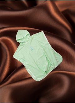 HaveDream Children's Hooded Bath Towel Spring and Summer Cotton Boys Girls Cape Beach Swimming Bathrobe - Green  - Image 5