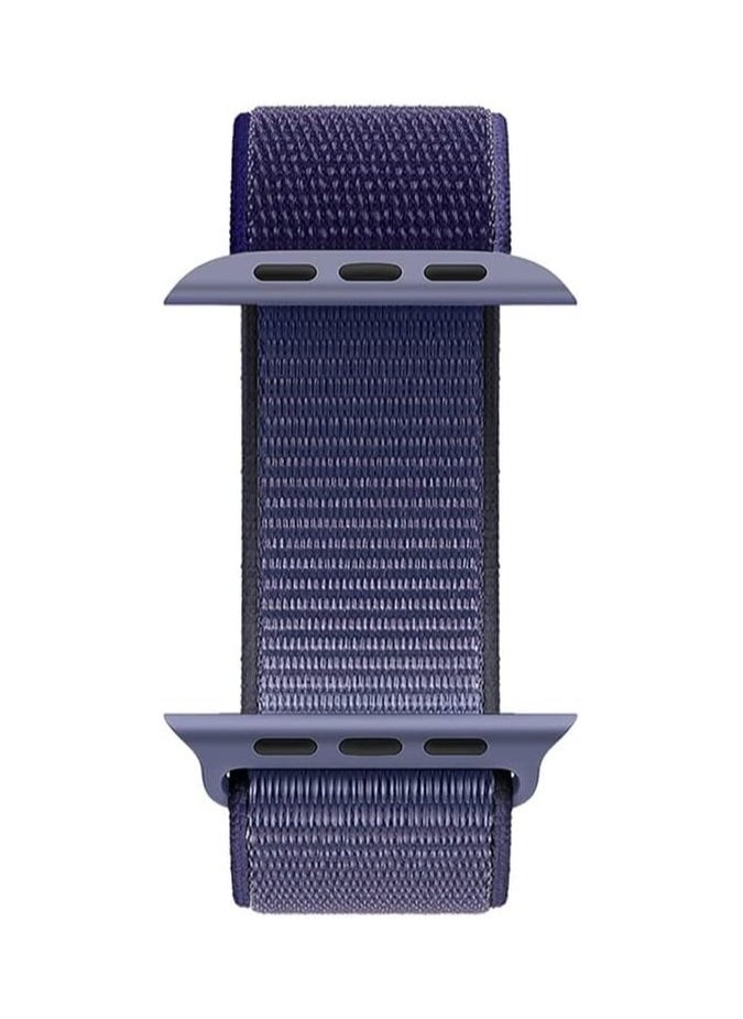 ROCKROSE - ROCKROSE Cavema Nylon Weave Band compatible with Apple Watch 42-44mm, Blue - Image 1