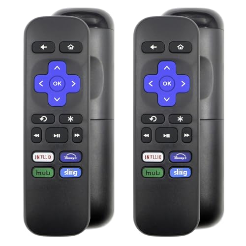 WSHAITE (2 Pack) New Replacement Remote Control Compatible with Roku Express, for Roku Premiere, for Roku Box, for Roku Player, for Roku 1 2 3 4 (NOT for Stick and TV or Game) - Image 1