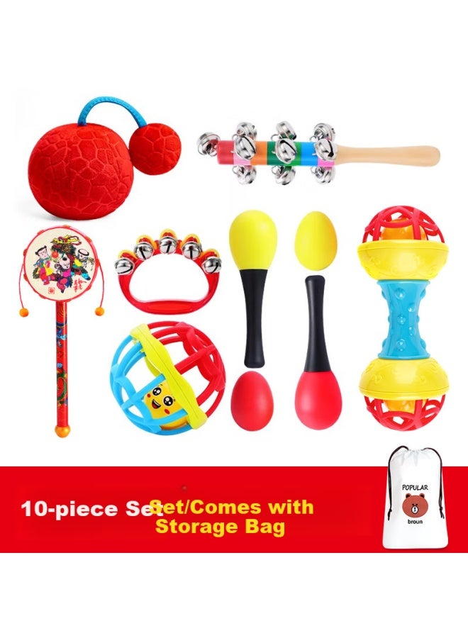 YSR Yisirui Baby Toys For Newborns 0-3 Months, Rattle, Hammer, Baby Rattle Drum, Tracking Red Ball, 0-1 Year Old Comforting - Image 2