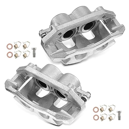 A-Premium Front Disc Brake Caliper Assembly with Bracket Compatible with Select Dodge, Ram and Chrysler Models - Ram 1500/Dakota 2009-2010, Durango/Aspen 2007-2009, 1500 2011-2017, Dakota 2011 - Image 1