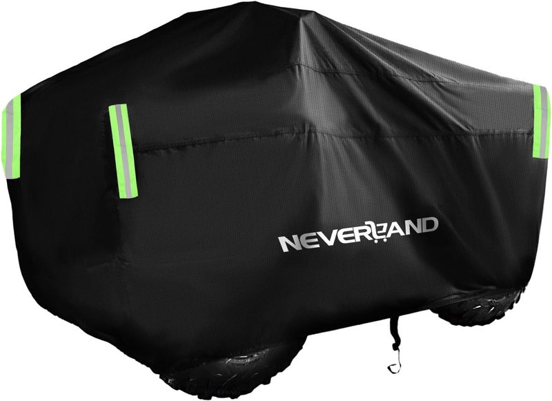 NEVERLAND ATV Cover 300D Oxford Cloth Compatible with Polaris Sportsman Yamaha Grizzly Honda Kawasaki with Straps Reflective Storge, Heavy Duty Waterproof 4 Wheeler Cover Quad Cover for All Season - Image 1