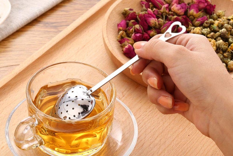 HSKOTEA 20PCS Tea Infuser, Tea Strainer with Handle, Premium Tea Infusers for Loose Tea, Tea Steeper for Tea Flavoring Herbal Spices Seasonings - Image 4