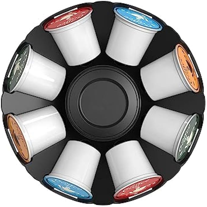 ريحني منظم حامل دوامة تخزين كبسولات القهوة متوافق مع كبسولات KCup - Image 5