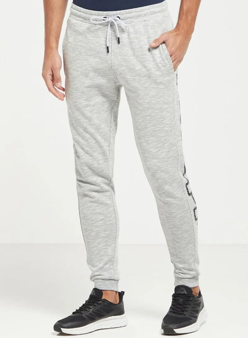 Kappa Logo Drawstring Printed Sweatpants