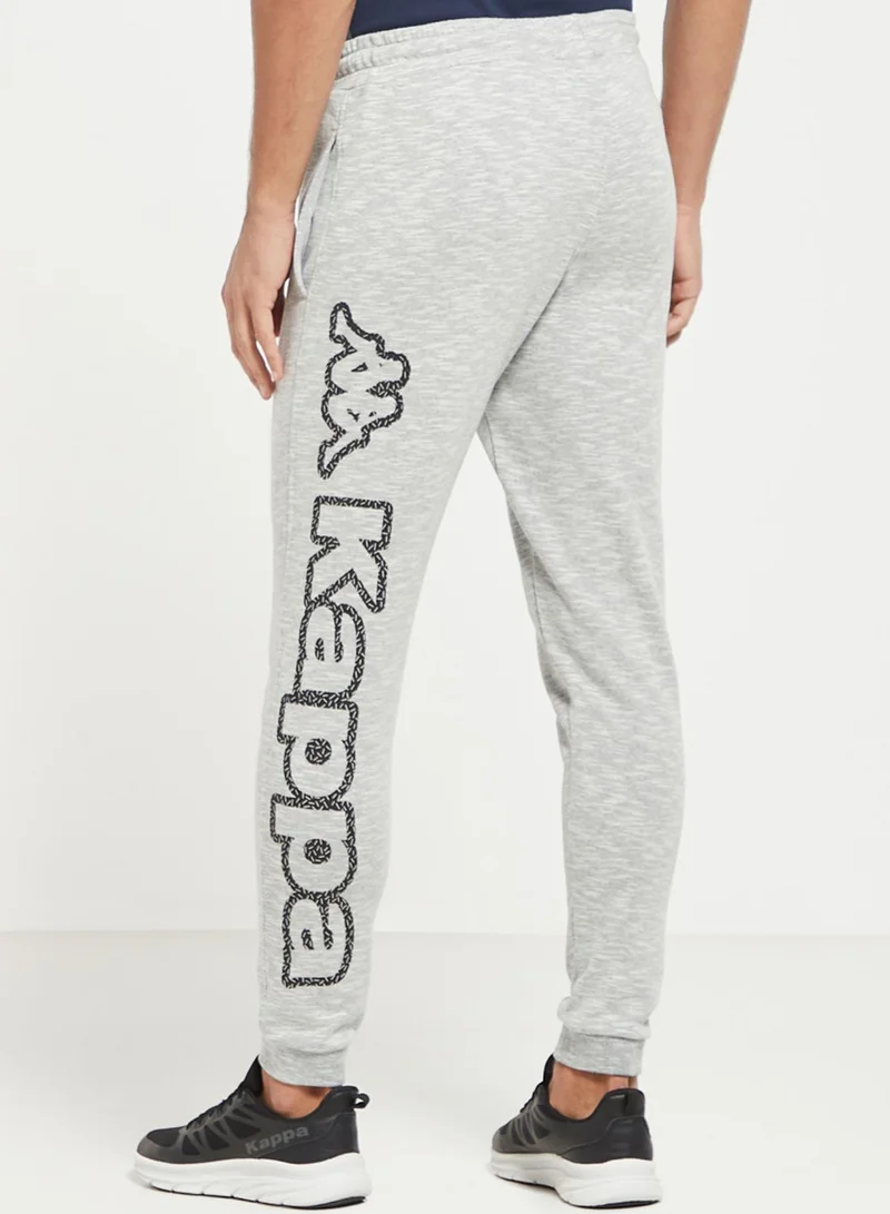 Kappa Logo Drawstring Printed Sweatpants