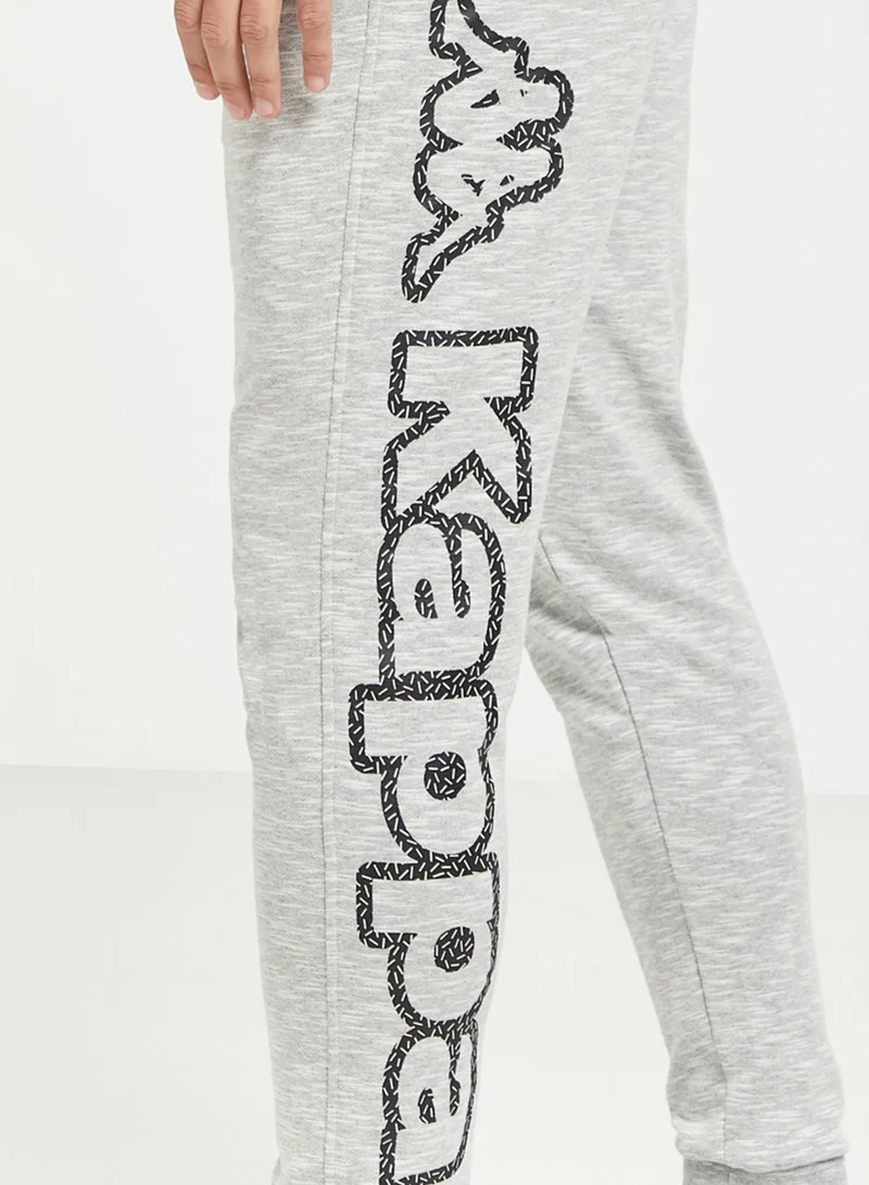 Kappa Logo Drawstring Printed Sweatpants