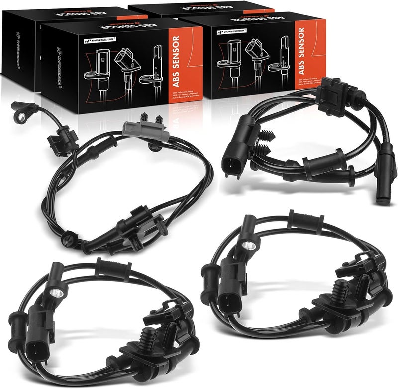 A-Premium ABS Wheel Speed Sensor Set for Dodge & Chrysler Models - 4-PC Set - Image 1