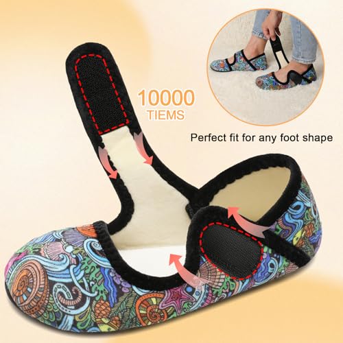 Scurtain Fuzzy Women's Bedroom Slippers - Soft, Plush, Warm, Non-Slip, Washable, Slide Slippers with Hard Bottom - Image 4