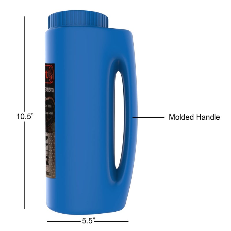Stalwart Stalwart 82-YJ487 Spreader, Salt and Seed Spreader, Also for Fertilizer, Deicing/Ice Melt By Stalwart (Multipurpose Tool for Lawn Garden and Yard) (Blue), 5.5" (L) x 3.5"(W) x 10.5" (H)  - Image 2