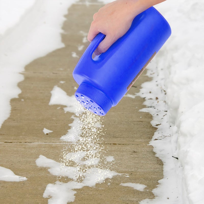 Stalwart Stalwart 82-YJ487 Spreader, Salt and Seed Spreader, Also for Fertilizer, Deicing/Ice Melt By Stalwart (Multipurpose Tool for Lawn Garden and Yard) (Blue), 5.5" (L) x 3.5"(W) x 10.5" (H)  - Image 4