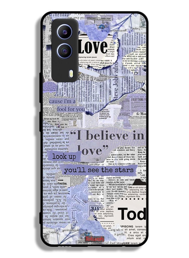 Tolwak Vivo T1x Protective Case Cover Newspaper Pieces - Image 2