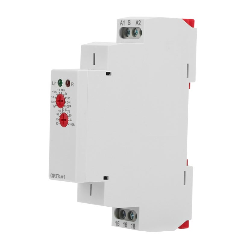 GEYA Power-On Delay Relay: AC 220V, 0.1s-10 Days Wide Range - Knob Adjustable, Stable Performance Led Indicator Relay for DIN Rail Mounting - Image 2