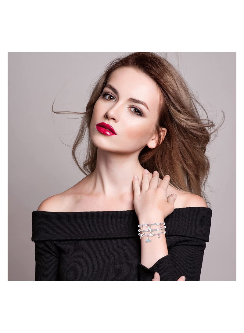 SYOSI Friendship Bracelets for Girls, 6Pcs Adjustable Friendship Bracelets Unicorn Handmade Braided Bracelets for Girls Birthday Jewellery Party Bags Fillers, Personality Hand String Girlfriends Gift - Image 5