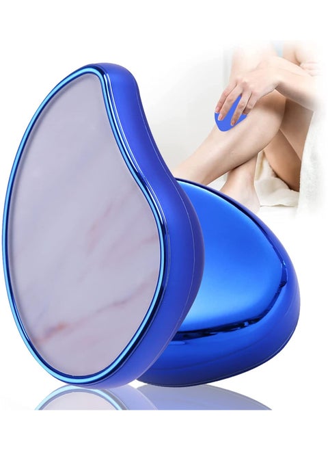 The Original Hair & Dead Skin Remover - Reusable and washable, gives you ultimate smoothness without water or shaving! "blue"