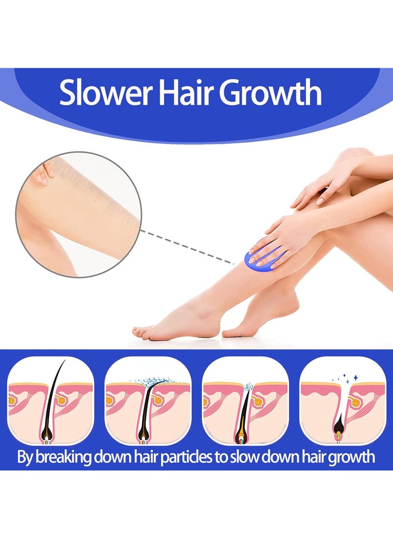 The Original Hair & Dead Skin Remover - Reusable and washable, gives you ultimate smoothness without water or shaving! "blue"