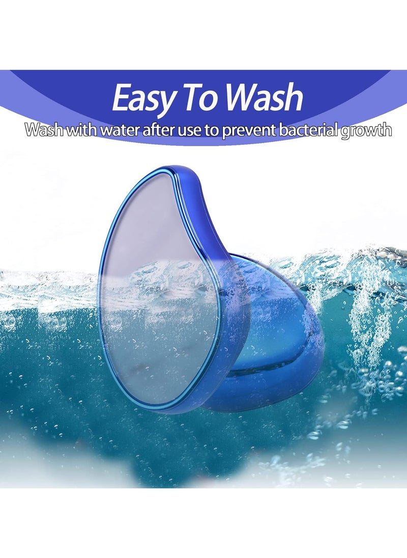 The Original Hair & Dead Skin Remover - Reusable and washable, gives you ultimate smoothness without water or shaving! "blue"
