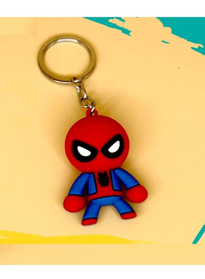 Cartoon keychain distinctive accessory keychain with the character of Spider-Man suitable for the car wallet and bag beautiful creative gift - Image 1