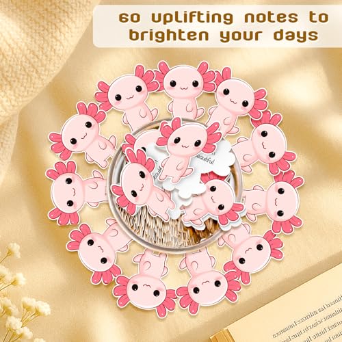 LumenJar 60 Positive Axolotl Affirmation Cards - Easter Gifts For Teens, Girls - Cute Axolotl Gifts For Teen Girls, Daughter, Granddaughter From Mom, Dad, Grandma - Image 5