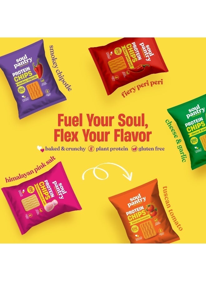 Chef'S Trio, Protein Chips Variety 6-Pack, Himalayan Pink Salt, Cheese & Garlic, Tomato Tuscan