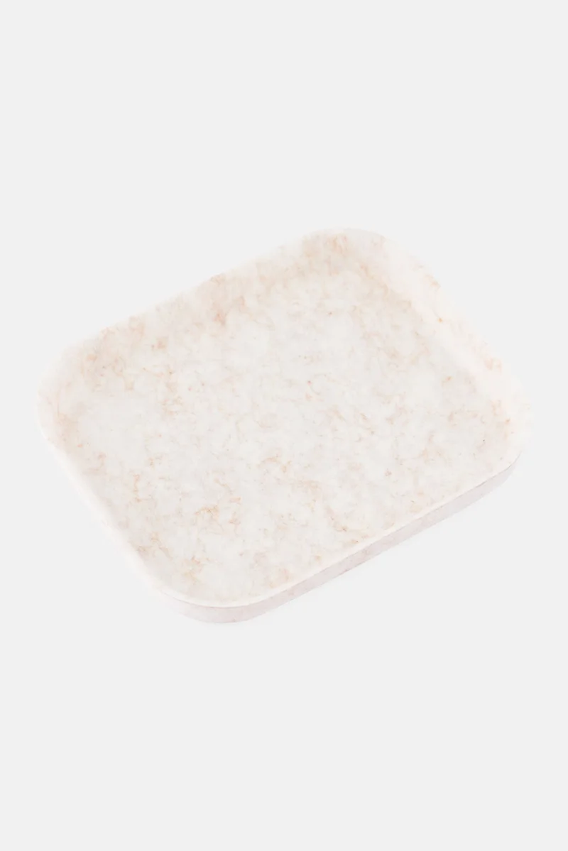 Muy Mucho Square Felt Tray Organizers, Off White