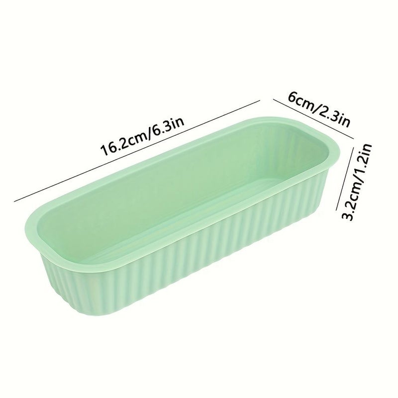 Silicone Molds For Mini Bread Loaves Reusable Non Stick Rectangle Pans White For Air Fryer Oven Baking Cheesecakes Banana Bread Brownies - Image 4