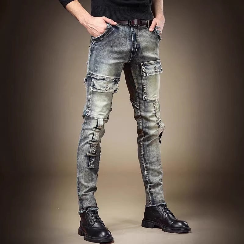 Unisex Classic Denim Jeans Loose Fit Daily Outdoor Wear - Image 5
