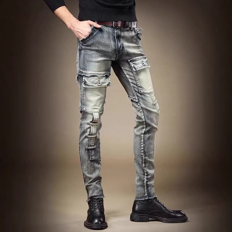 Unisex Classic Denim Jeans Loose Fit Daily Outdoor Wear - Image 3