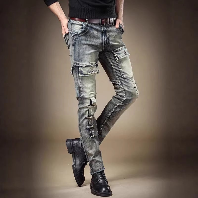 Unisex Classic Denim Jeans Loose Fit Daily Outdoor Wear - Image 2