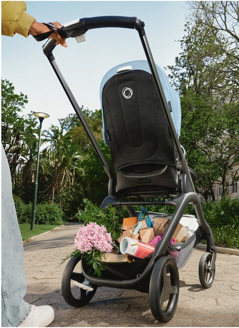 Bugaboo - Dragonfly Stroller - Midnight Black/Skyline Blue - Image 1