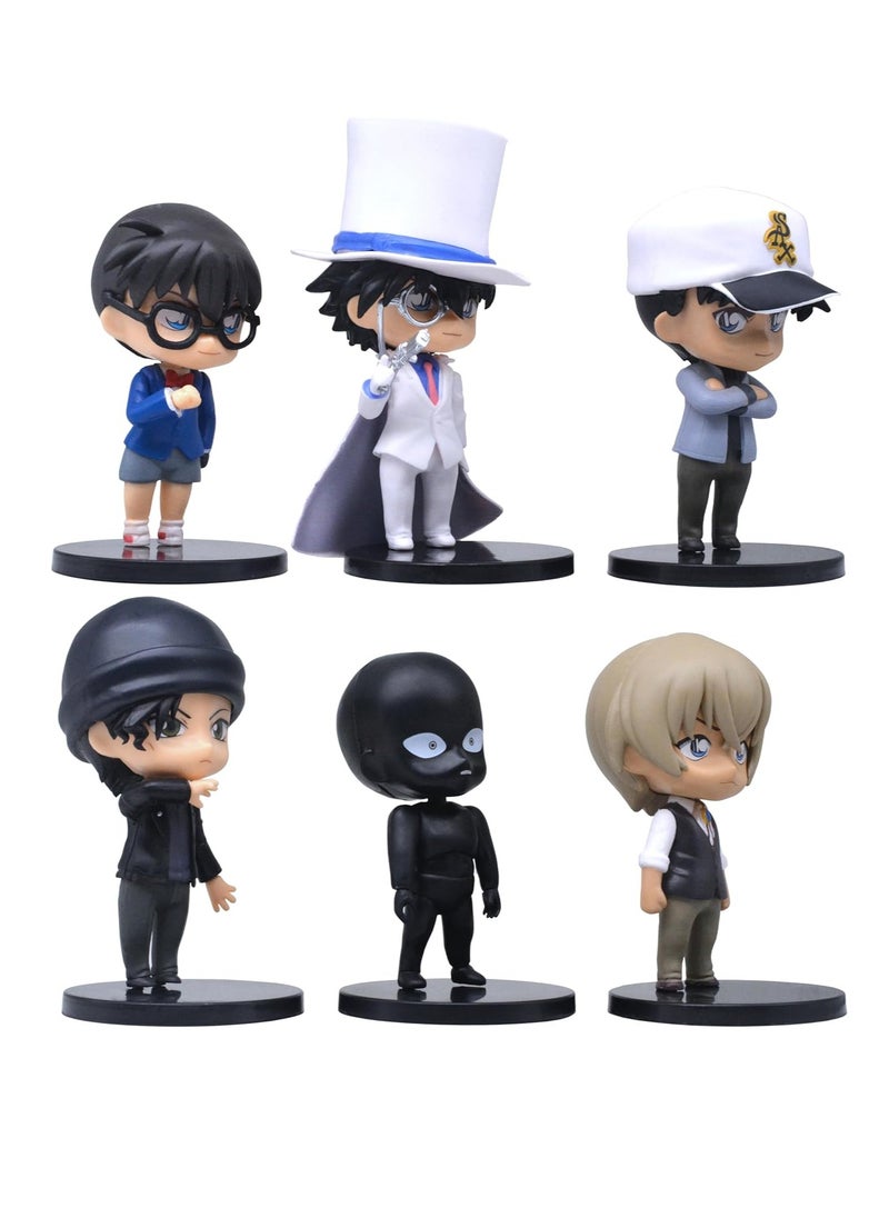 General - Animation character Akai Xiuyi figure, Edogawa Conan figure, Monster Thief Kidd figure set 6 (9-12cm) - Image 1