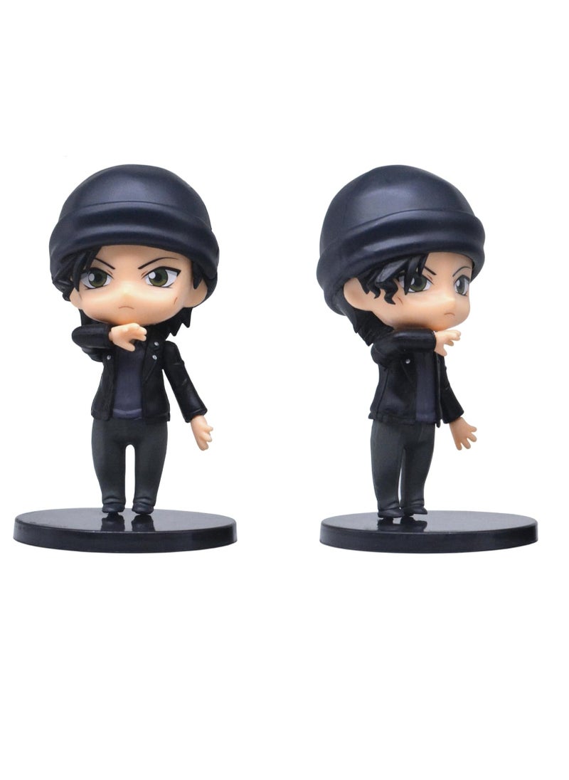 General - Animation character Akai Xiuyi figure, Edogawa Conan figure, Monster Thief Kidd figure set 6 (9-12cm) - Image 1