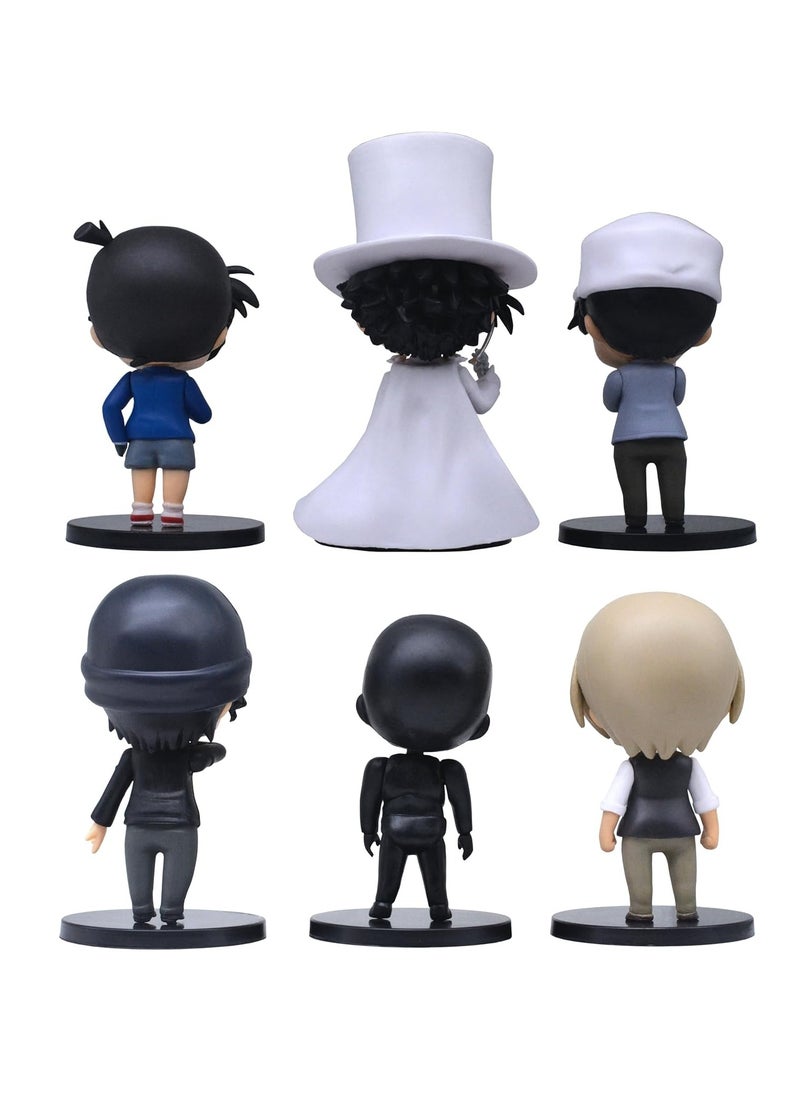 General - Animation character Akai Xiuyi figure, Edogawa Conan figure, Monster Thief Kidd figure set 6 (9-12cm) - Image 1