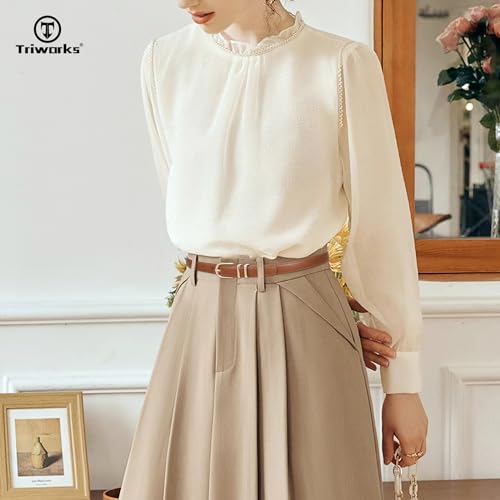 TRIWORKS 2 Pack Women Skinny Leather Belts for Jeans Pants Thin Faux Leather Belt with Gold Buckle - Image 4