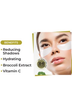 Pritty Dark Circle Gel Patches, Reduce Dark Circles, Shadows & Uneven Skin Tones, Hydrates Skin, With Broccoli Extracts and Vitamin C, 6 Pairs  - Image 2