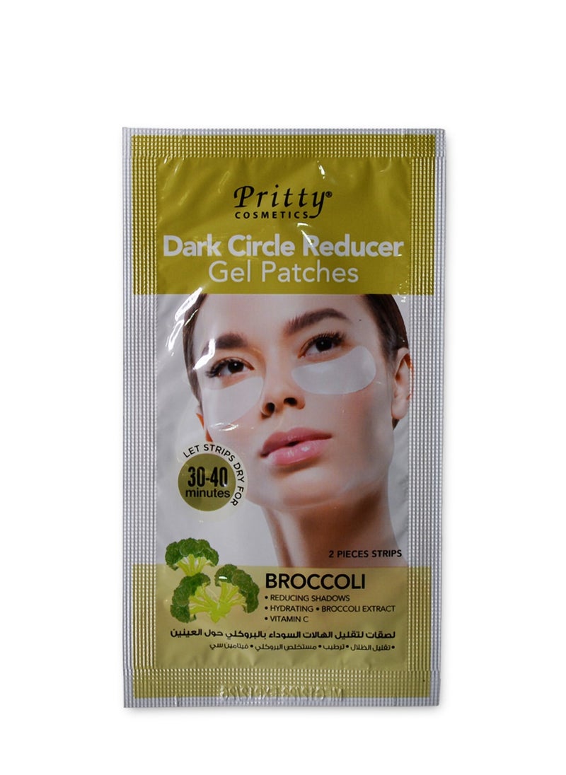 Pritty - Dark Circle Gel Patches, Reduce Dark Circles, Shadows & Uneven Skin Tones, Hydrates Skin, With Broccoli Extracts and Vitamin C, 6 Pairs - Image 1