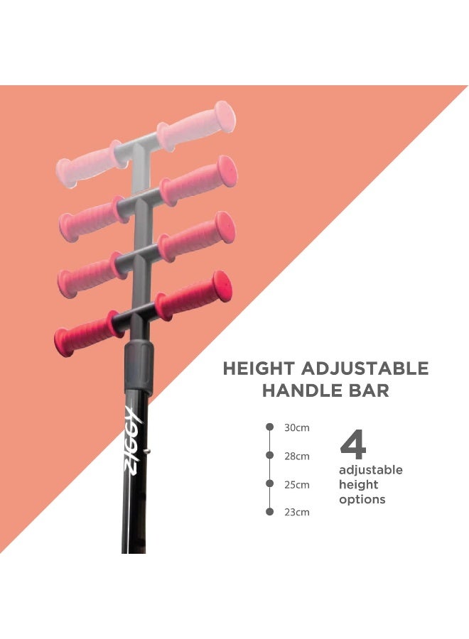 Ziggy سكوتر زيغي ثلاثي العجلات مع إضاءة LED (أحمر) - Image 3