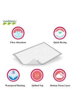 nateen Nateen Disposable Incontinence Underpad, 60 x 90 cm,10 Pieces,High Absorbency Mats,Super Absorbent Bed Pads for Mattress Furniture Sofa Chair Protector.  - Image 3