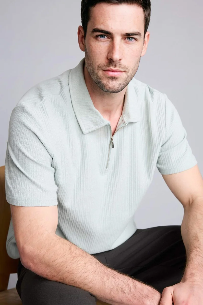 ديفاكتو Regular Fit Short Sleeve Polo T-Shirt