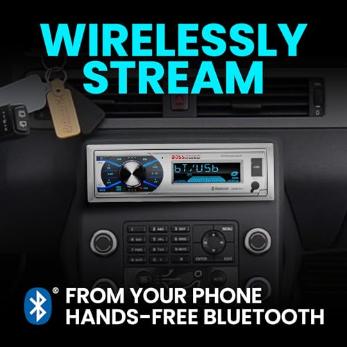 BOSS Audio Systems MCK632WB.6 Bluetooth Car Stereo Receiver with USB Port, 90W Dual Cone Speakers, Color Illumination, Weatherproofing, Media Playback, and Detachable Front Panel - Image 5