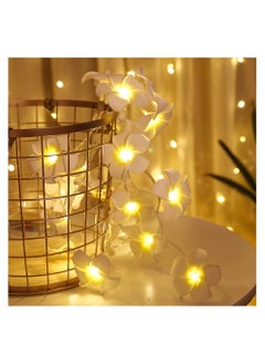 SYOSI LED Artificial Plumeria Flower String Lights Hawaiian Foam USB Powered Fairy for Bedroom Birthday Wedding Beach Party  - Image 3