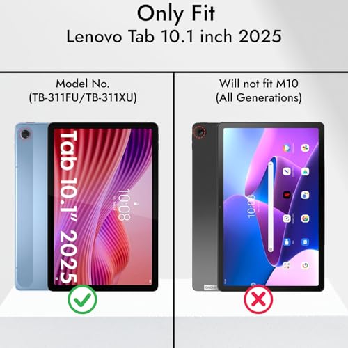 Robustrion Tempered Glass for Lenovo Tab 10.1" 2025 Screen Protector Guard for Lenovo Tab 10.1 inch Tablet TB-311FU/311XU - 1 Pack - Image 2