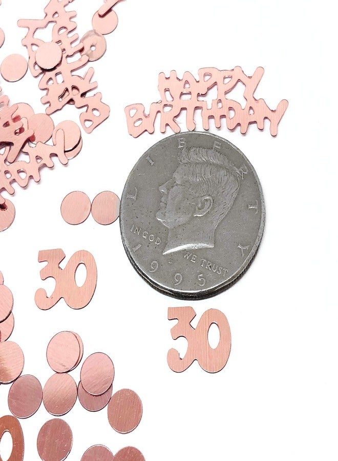 YouU 30th Rose Gold Happy Birthday Party Table Confetti - Twinkle Stars Foil Metallic Sequins Birthday Nursery Party Sprinkles Confetti Decorations 700pcs - Image 4