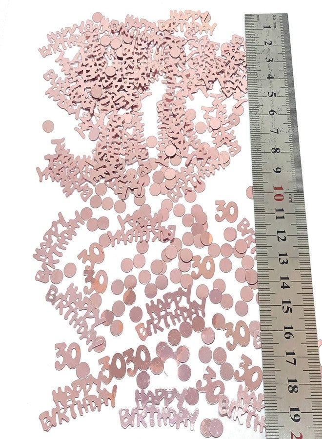 YouU 30th Rose Gold Happy Birthday Party Table Confetti - Twinkle Stars Foil Metallic Sequins Birthday Nursery Party Sprinkles Confetti Decorations 700pcs - Image 3