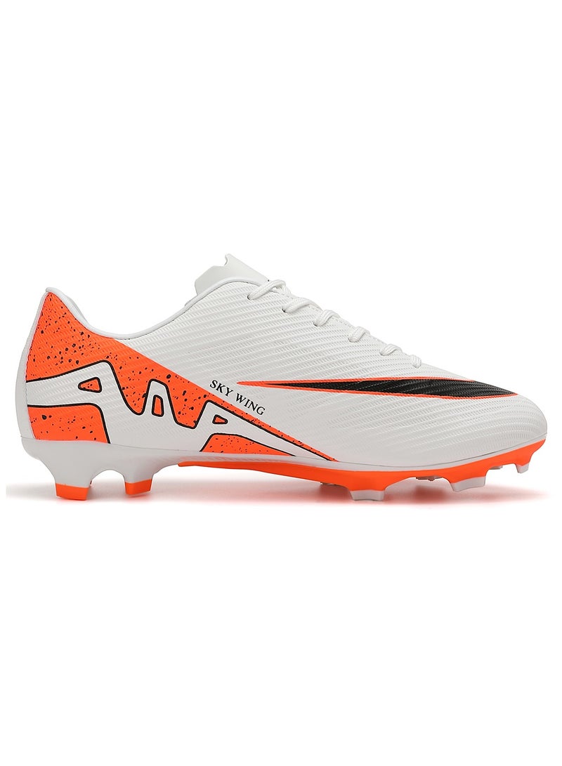 SKY WING Football Cleats Kid,Indoor Outdoor Low Top Soccer Shoes For Boy And Girl Lightweight Shock Resistant Training Boots Professional Turf Shoes Sport Athletic Ground Football Boots - Image 2